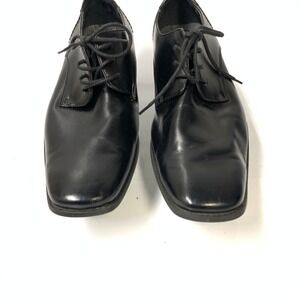 Carlo Morandi Mens Black Square Toe Lace Derby Dress Shoes 11 M Formal Business